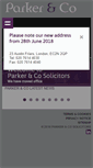 Mobile Screenshot of parkerandcosolicitors.com